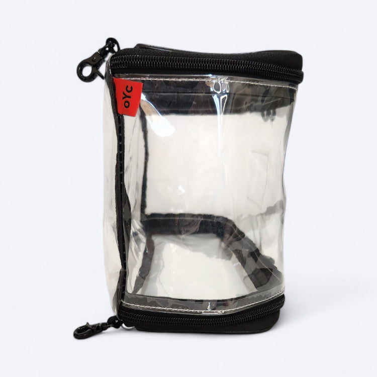 OUT YNDR CLUB Medley baby bag wet clothes and swim pod with zipper top and bottom, side view empty, baby bag compartment