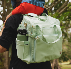 The Medley Bag Baby + Beyond Bundle nappy backpack with pods in Reef