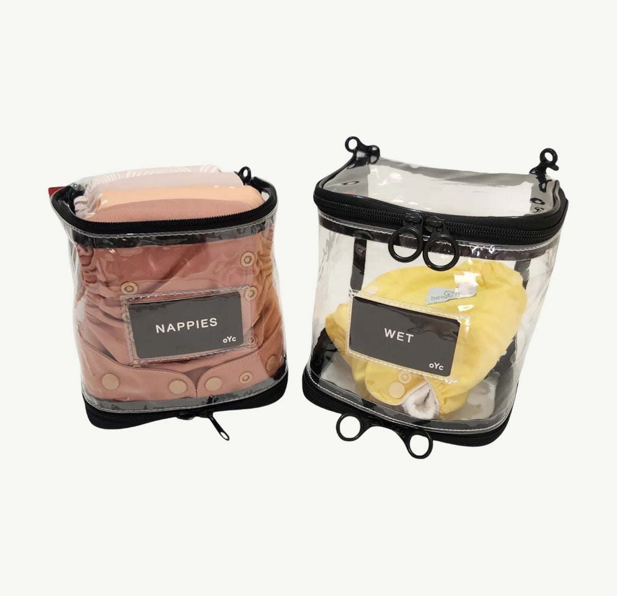 Wet Bag Pod Single 2 pack, water-resistant clear pods
